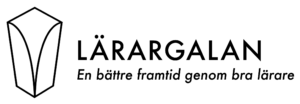 Logotyp "Lärargalan" med underubriken "En bättre framtid genom bra lärare".