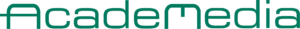 Logotyp "Academedia" i mörkgrönt.