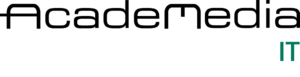 Logotype med text "AcadeMedia IT".