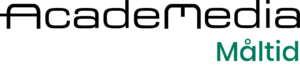 Logotype med text "AcadeMedia Måltid".